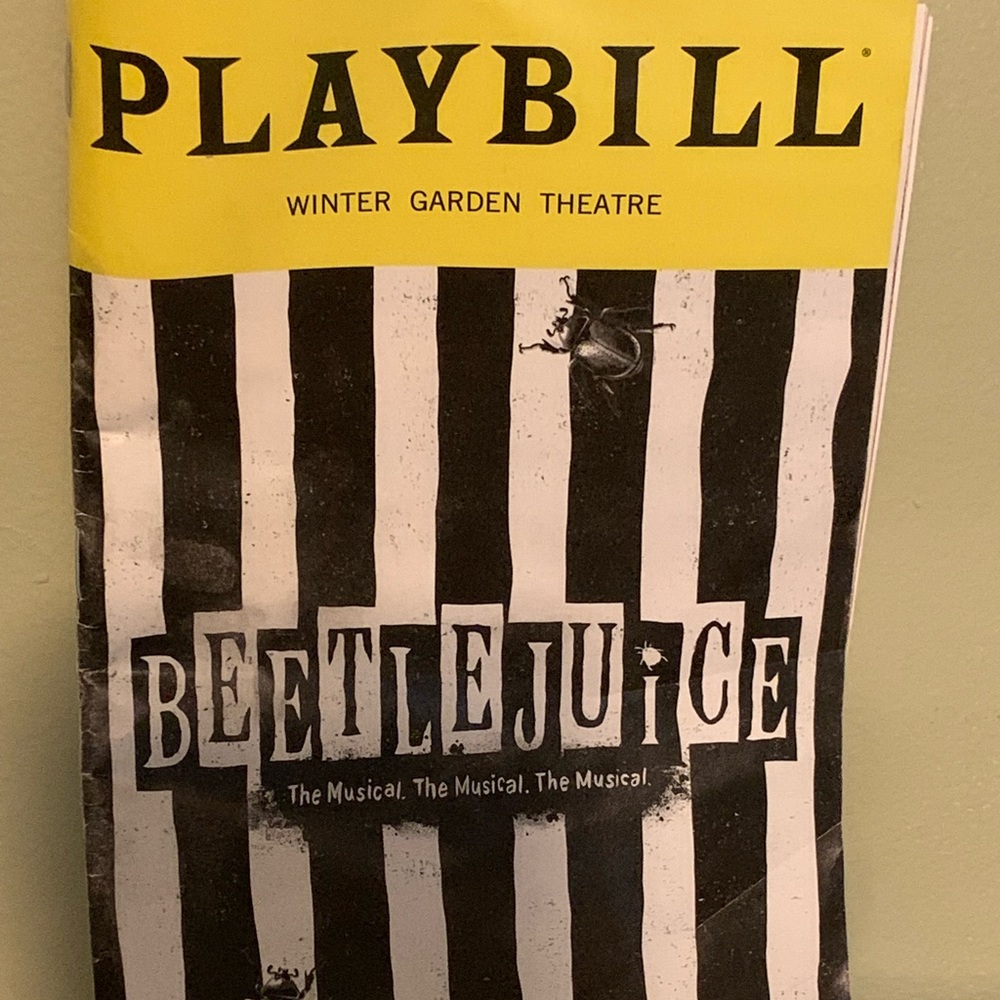 OBC cast BeetleJuice Playbill
